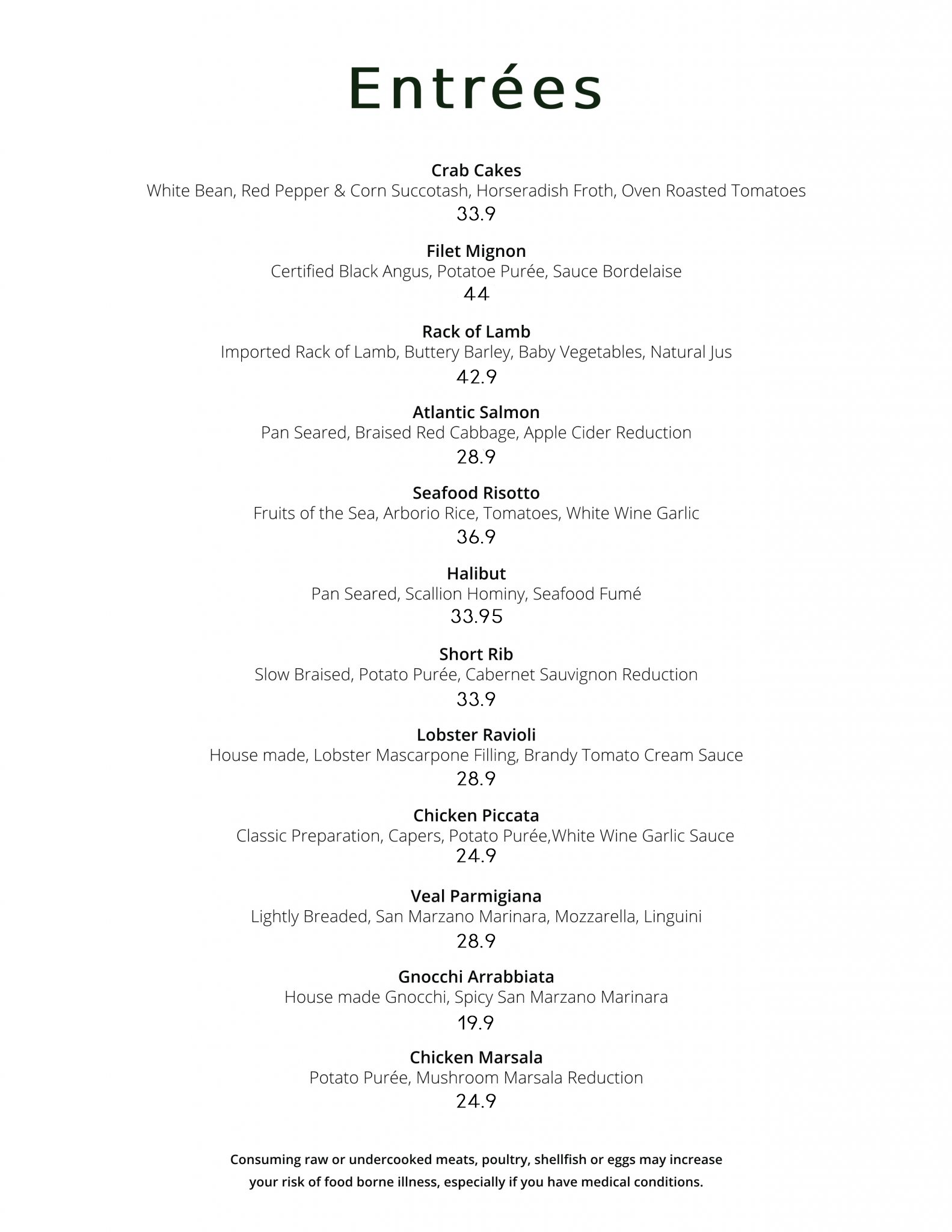 Menu | Augusto's Cuisine
